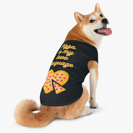 Pizza is My Love Language Pet Tank Top - XL