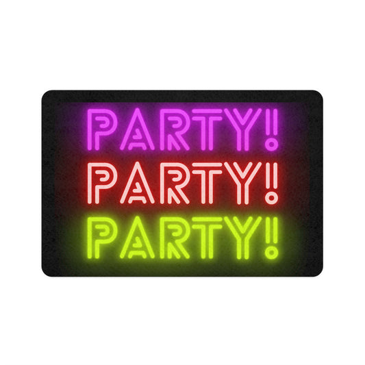 PARTY! PARTY! PARTY! Pet Food Mat (12x18)